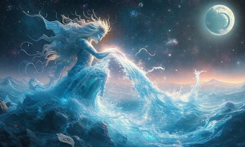 Kova burcunun aşk hayatında hangi burçlarla çatıştığını gösteren astroloji görseli.